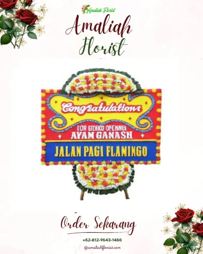 Bunga Papan Congratulation di Gamtufkange